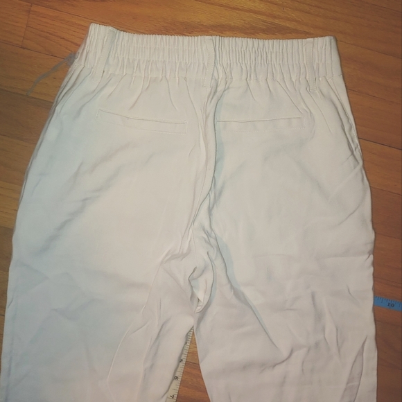 Cream High-Rise Slim Straight Leg Pintuck Ankle Pants A New Day Women's 2R - Picture 10 of 14